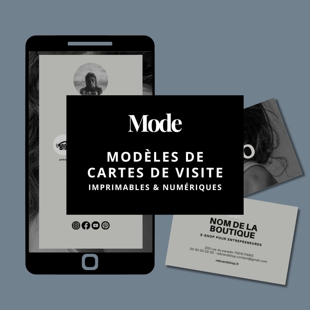 Cartes de visite Mode